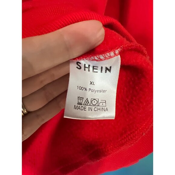 Red Hoodie crop XL Soft Pullover - Picture 2 of 5